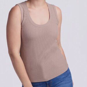 New WoolX scoop neck ribbed merino tank